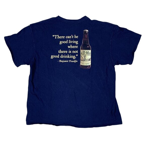 Colonial Williamsburg Deer Old Mum Spiced Ale Blue T-Shirt Size XXL - Picture 2 of 5